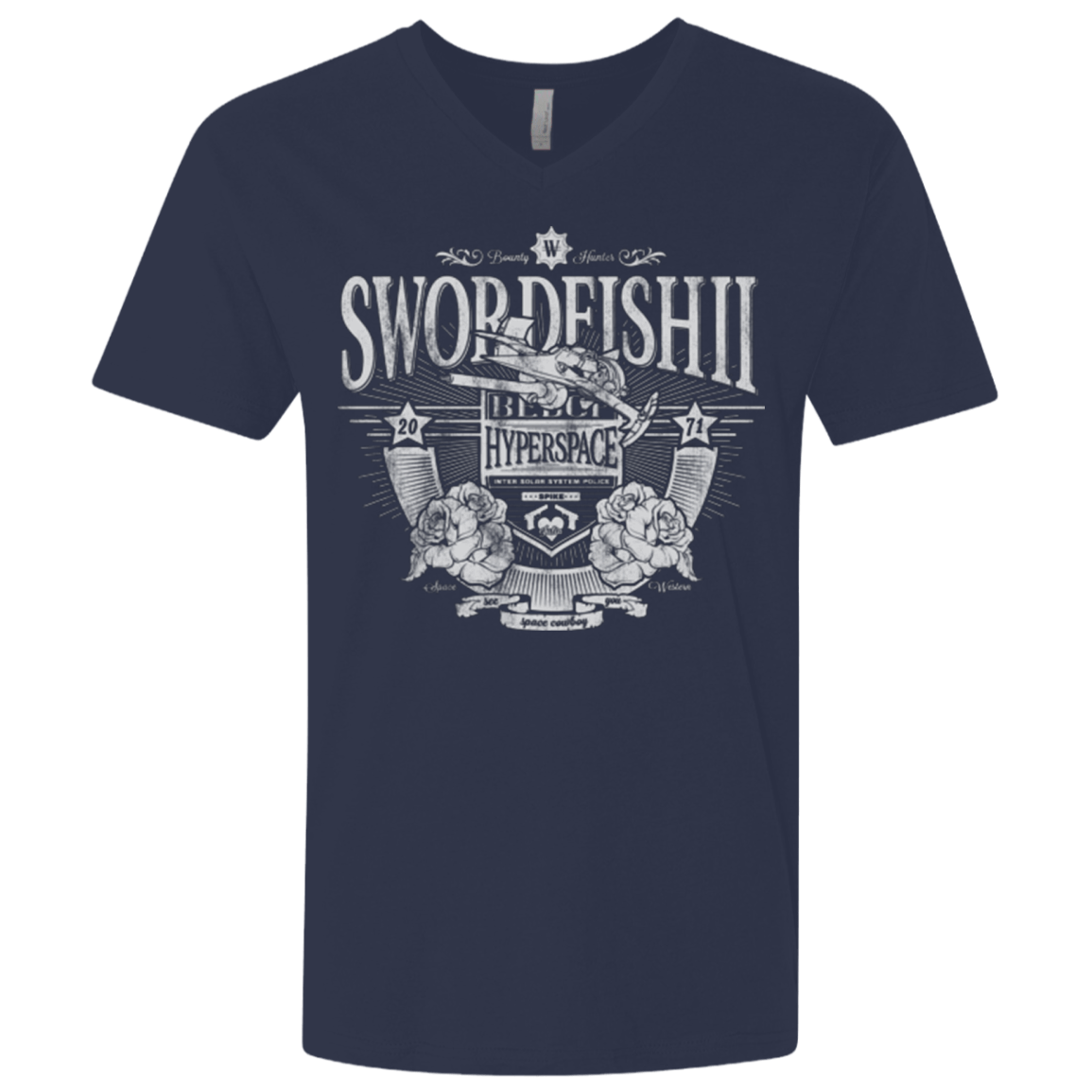 T-Shirts Midnight Navy / X-Small Space Western Men's Premium V-Neck