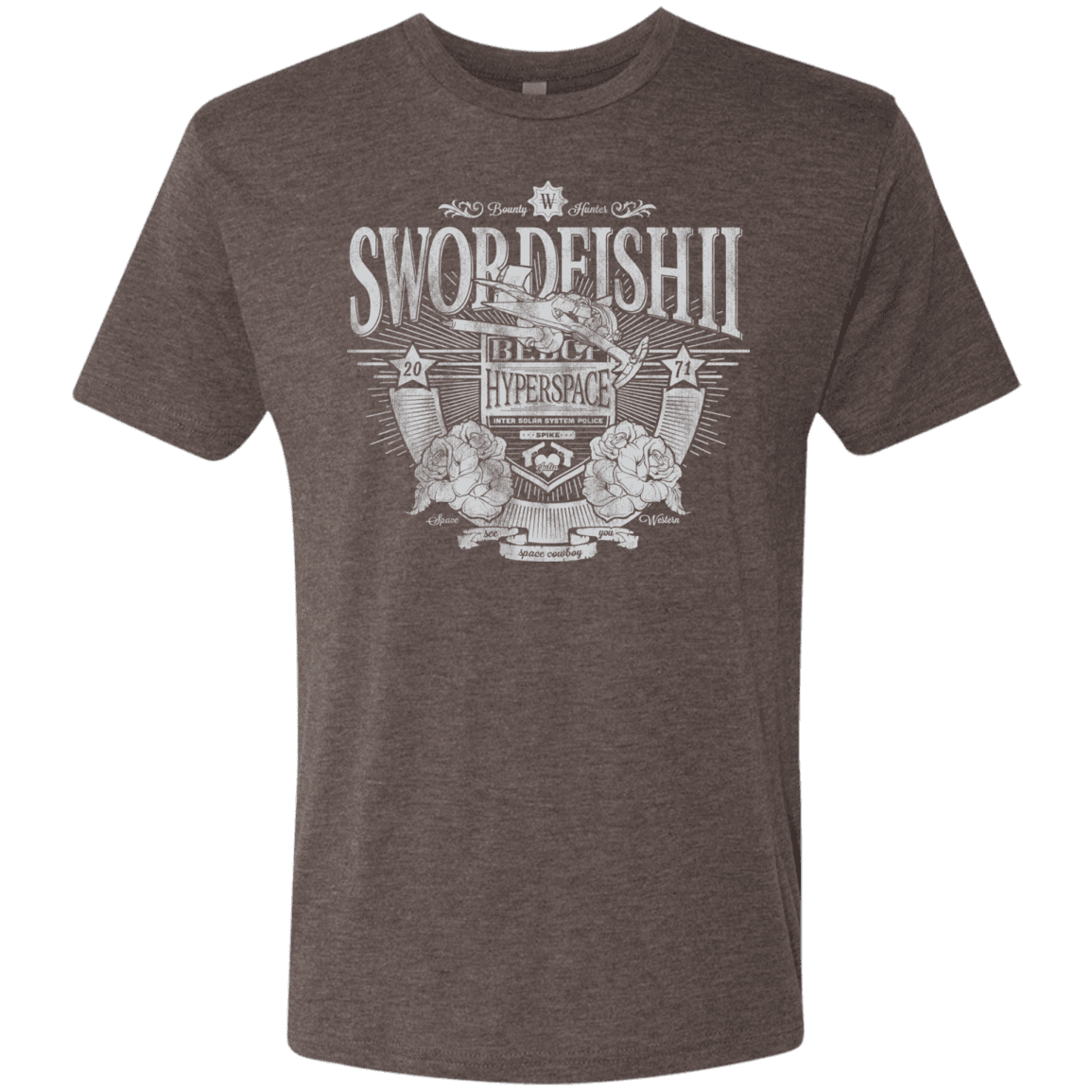 T-Shirts Macchiato / S Space Western Men's Triblend T-Shirt