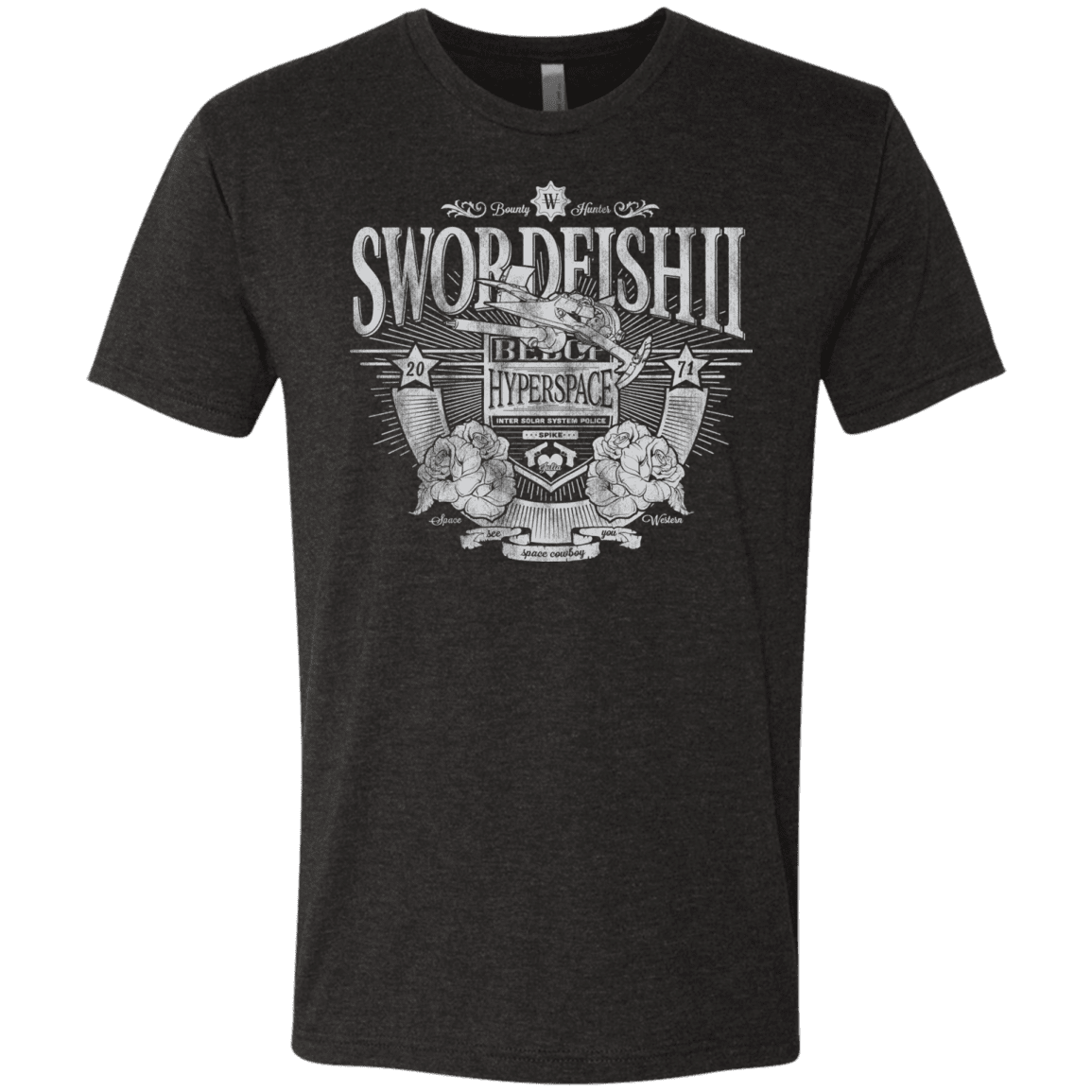 T-Shirts Vintage Black / S Space Western Men's Triblend T-Shirt