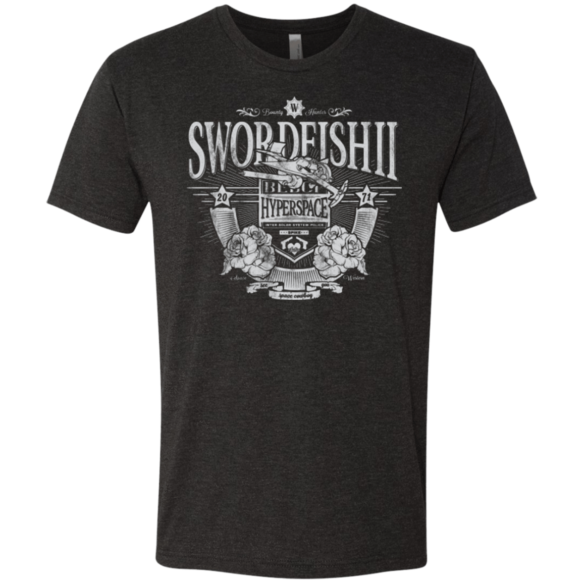 T-Shirts Vintage Black / Small Space Western Men's Triblend T-Shirt