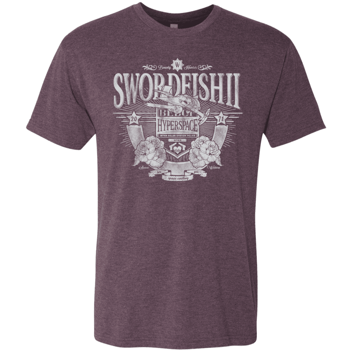 T-Shirts Vintage Purple / S Space Western Men's Triblend T-Shirt