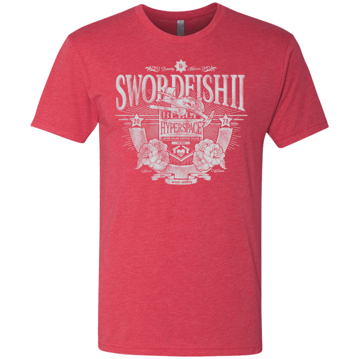 T-Shirts Vintage Red / S Space Western Men's Triblend T-Shirt