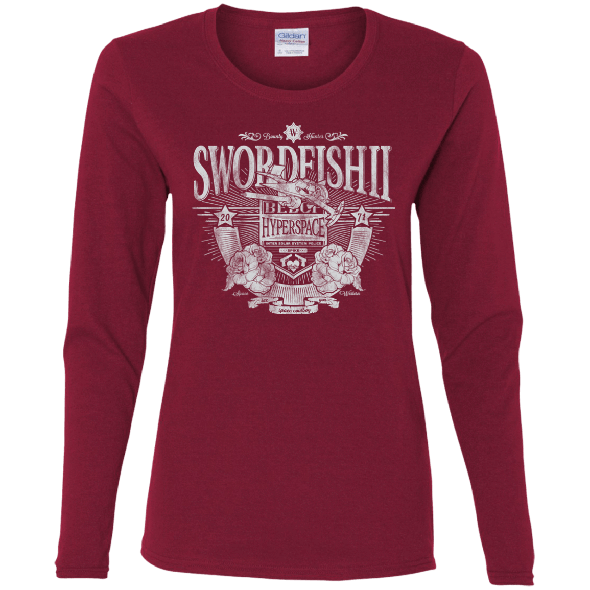 T-Shirts Cardinal / S Space Western Women's Long Sleeve T-Shirt