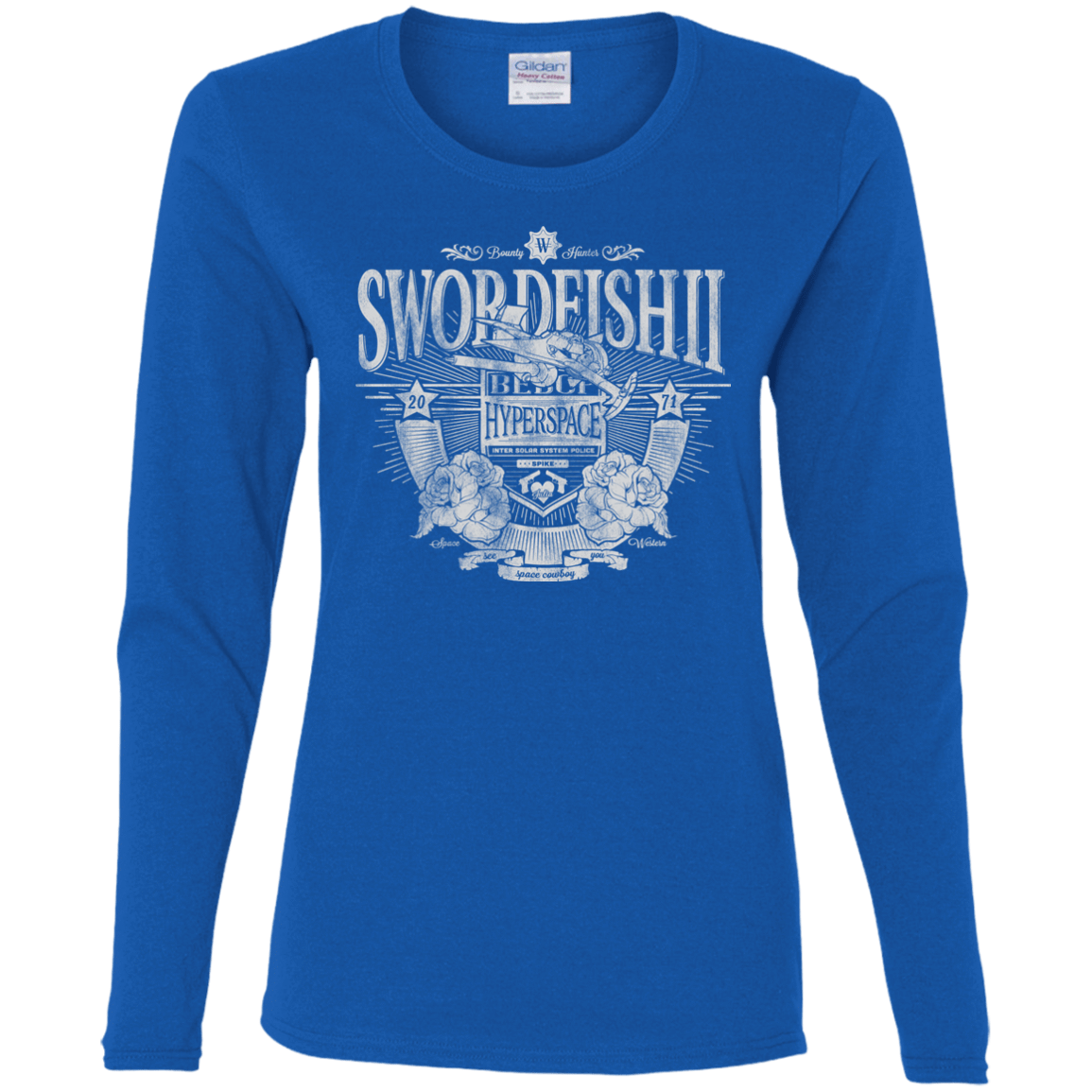 T-Shirts Royal / S Space Western Women's Long Sleeve T-Shirt