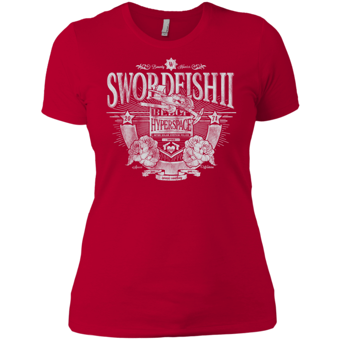 T-Shirts Red / X-Small Space Western Women's Premium T-Shirt