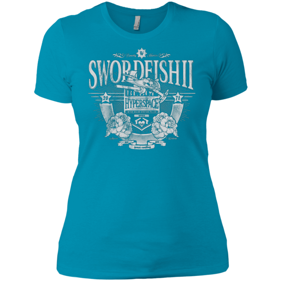 T-Shirts Turquoise / X-Small Space Western Women's Premium T-Shirt