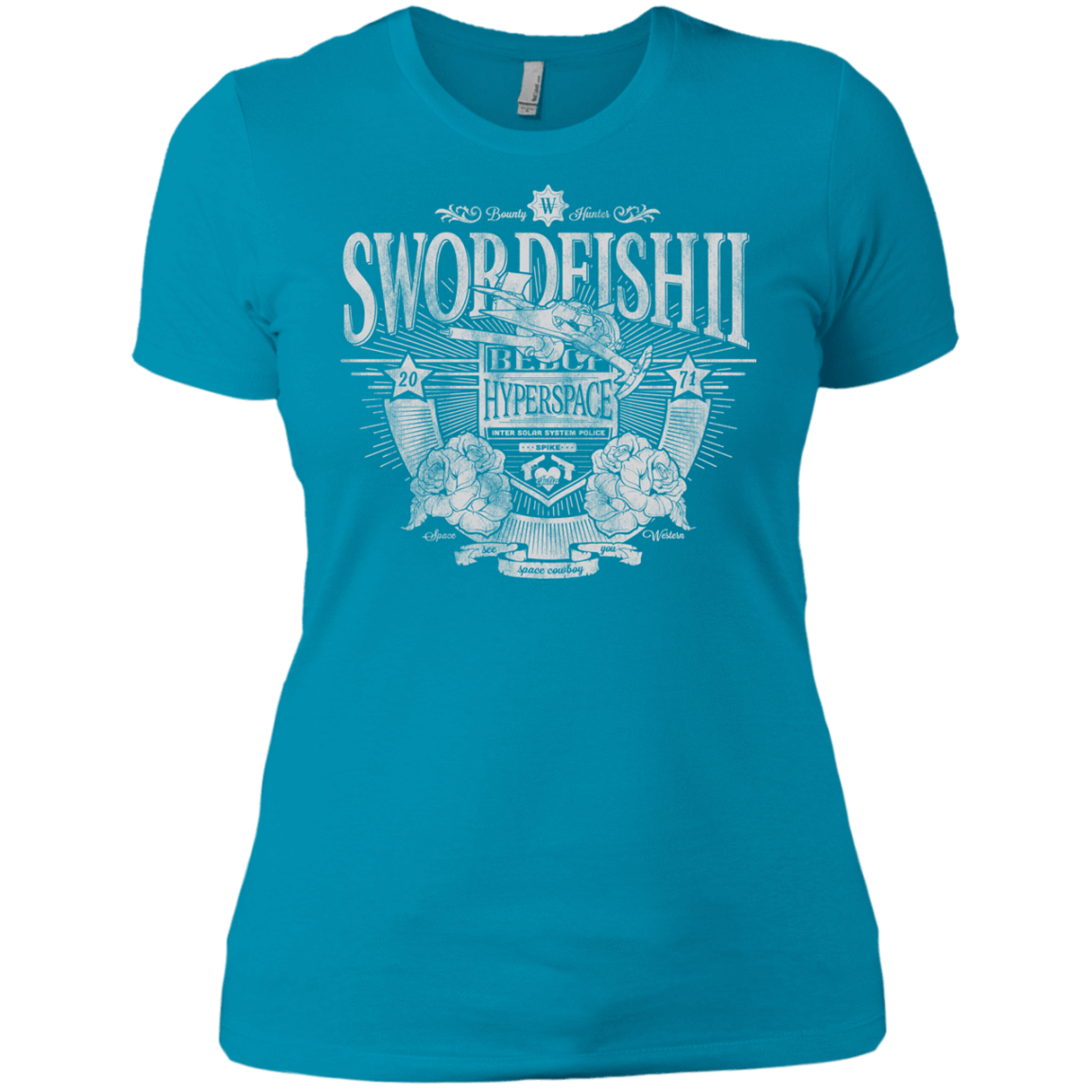 T-Shirts Turquoise / X-Small Space Western Women's Premium T-Shirt