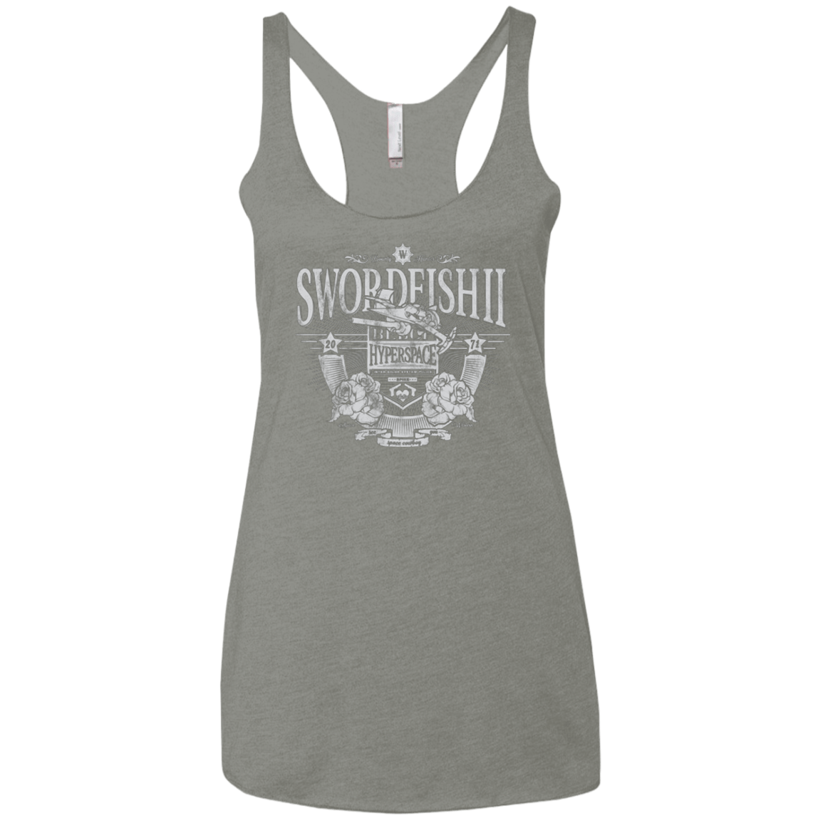 T-Shirts Venetian Grey / X-Small Space Western Women's Triblend Racerback Tank