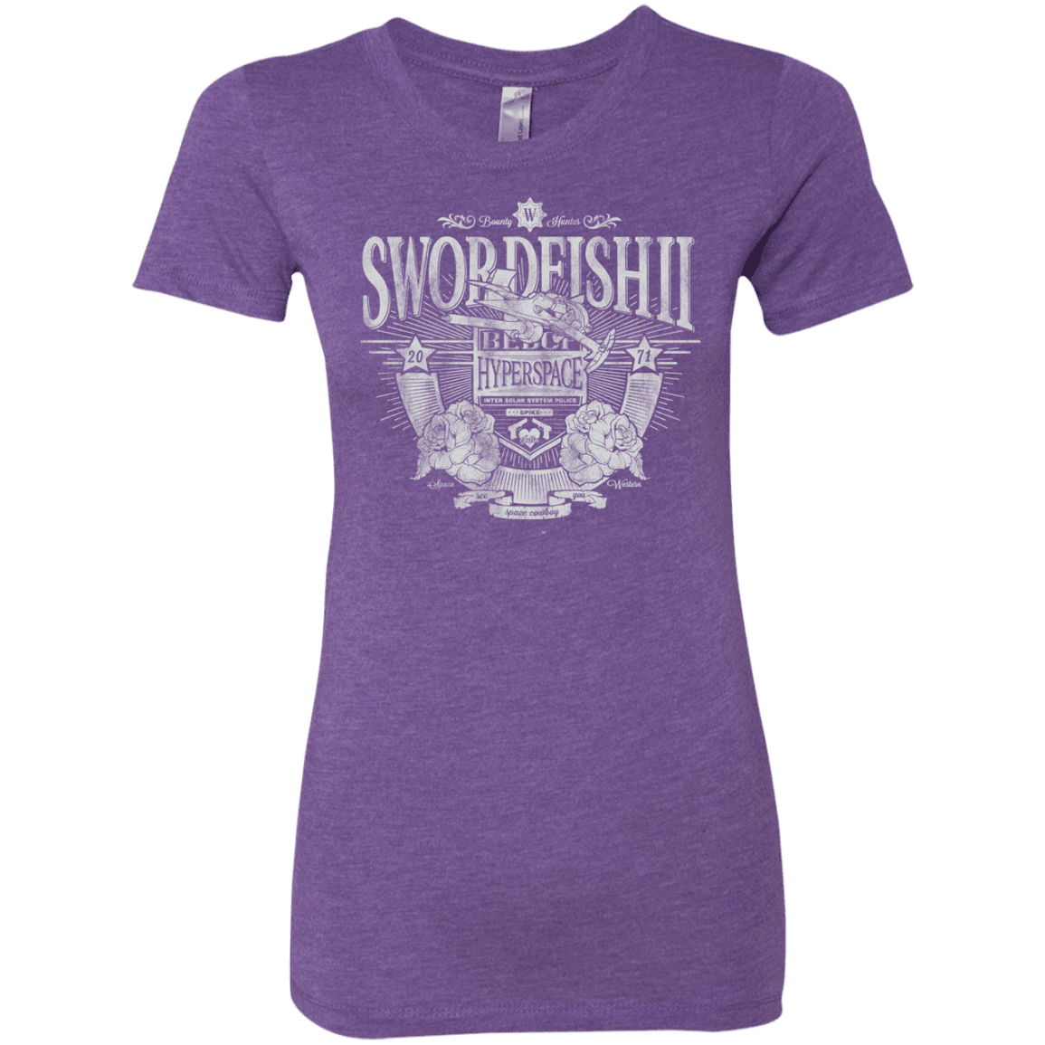T-Shirts Purple Rush / S Space Western Women's Triblend T-Shirt