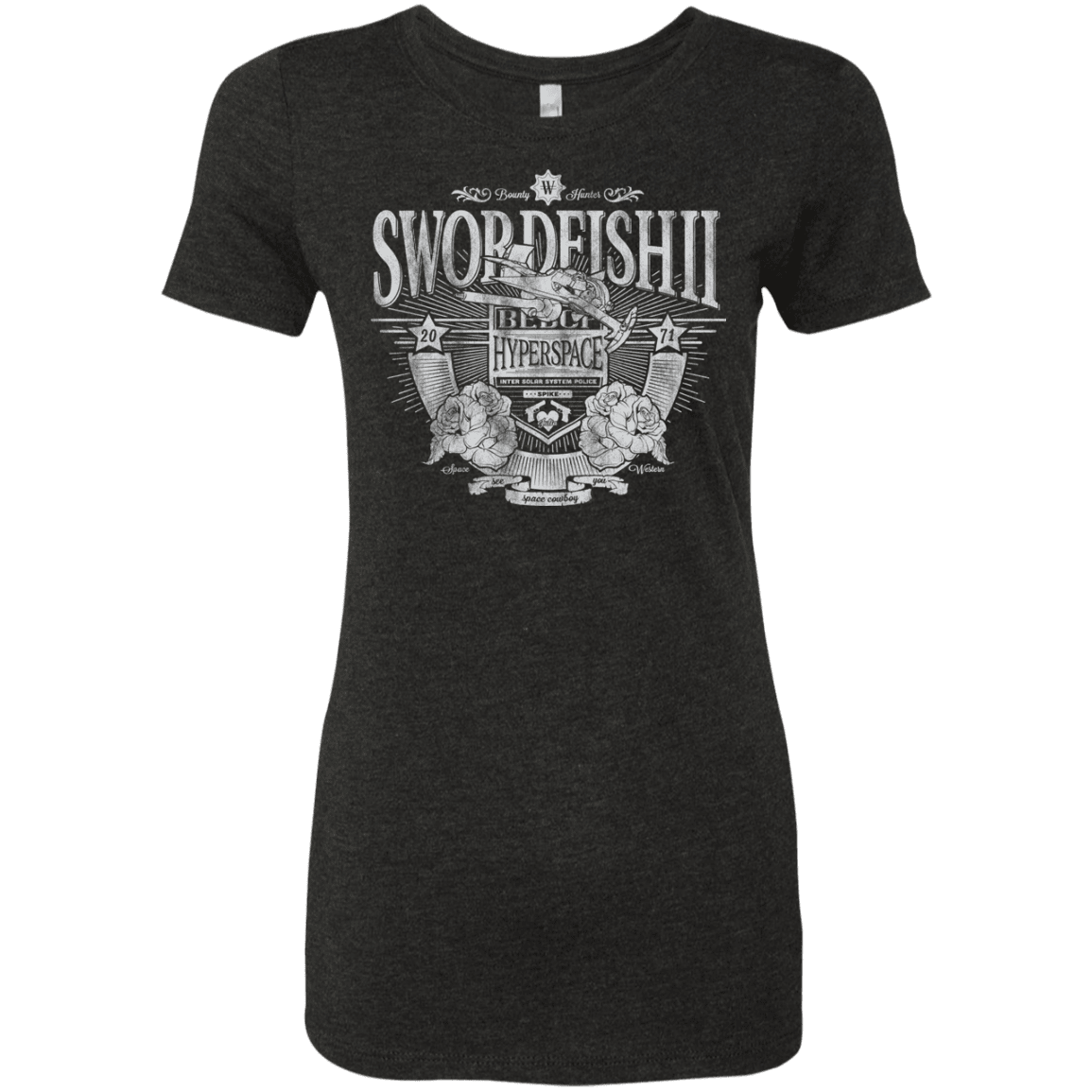 T-Shirts Vintage Black / S Space Western Women's Triblend T-Shirt