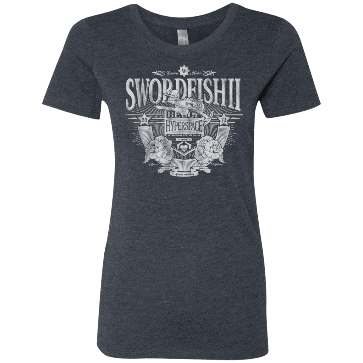 T-Shirts Vintage Navy / S Space Western Women's Triblend T-Shirt
