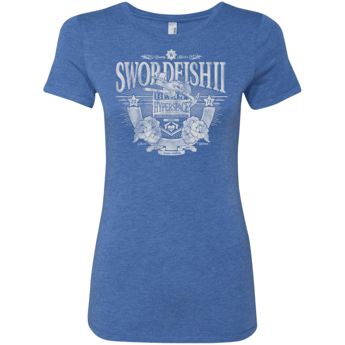 T-Shirts Vintage Royal / S Space Western Women's Triblend T-Shirt
