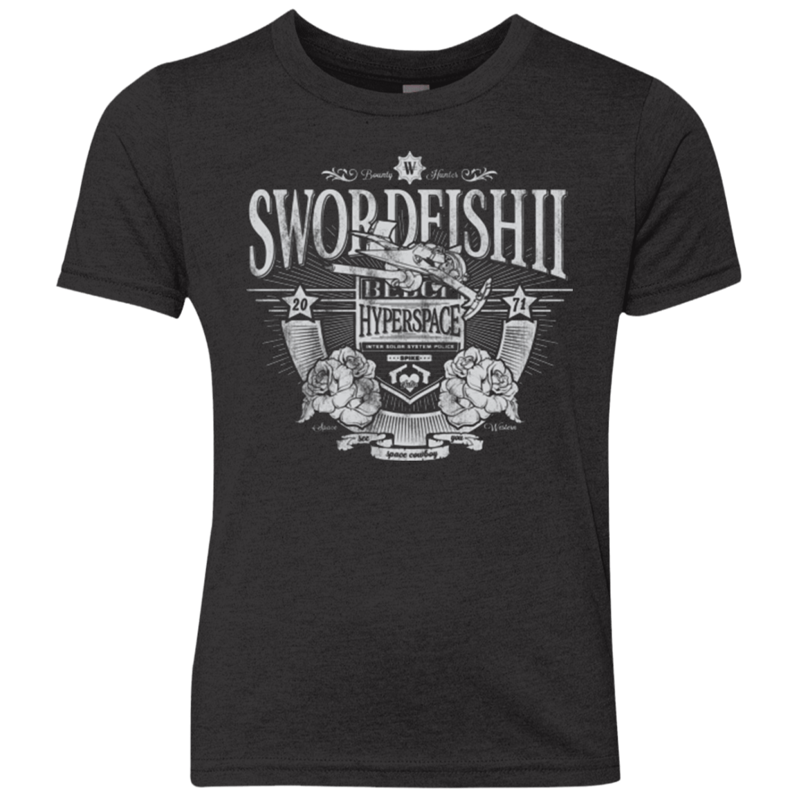 T-Shirts Vintage Black / YXS Space Western Youth Triblend T-Shirt