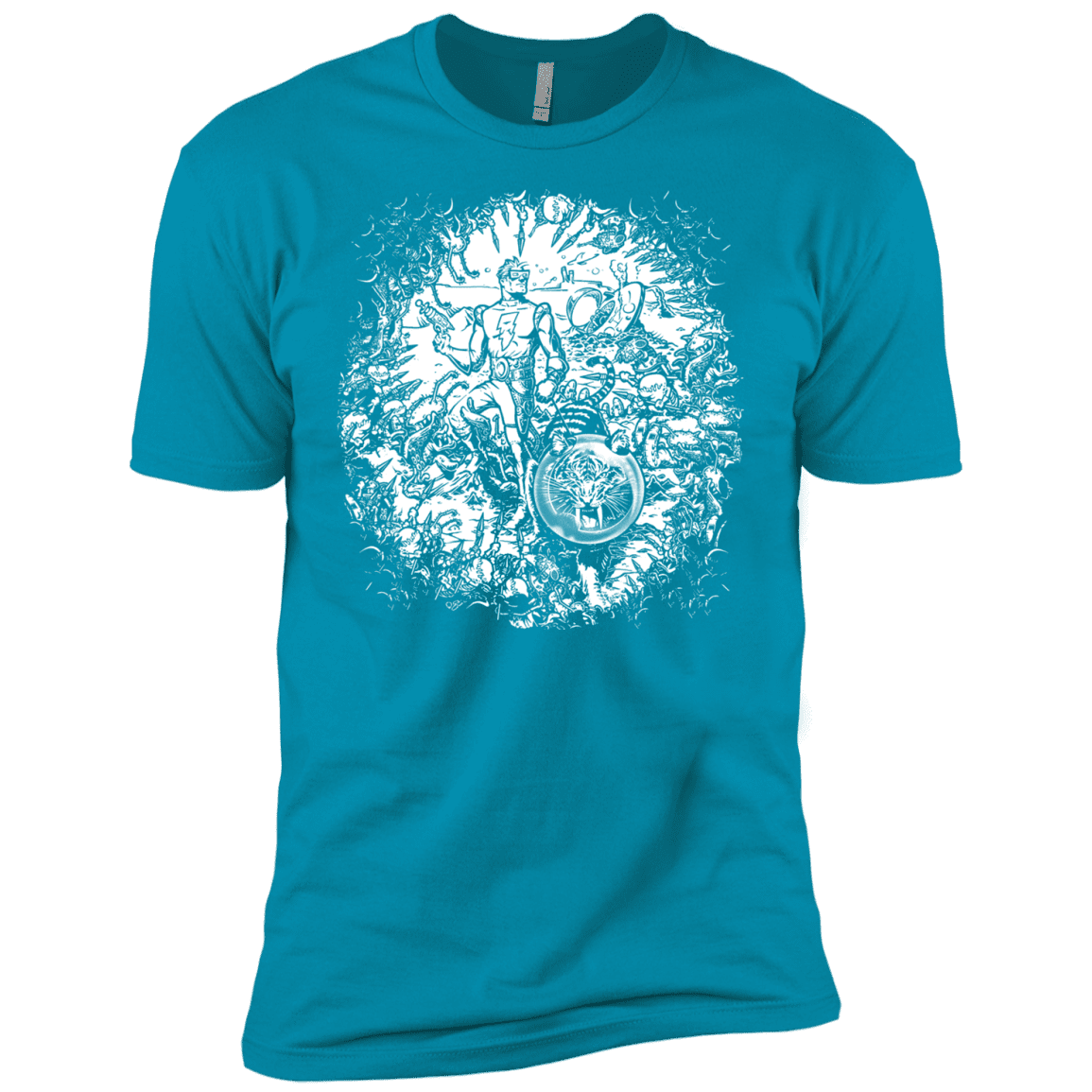 T-Shirts Turquoise / YXS Spaceman Boys Premium T-Shirt