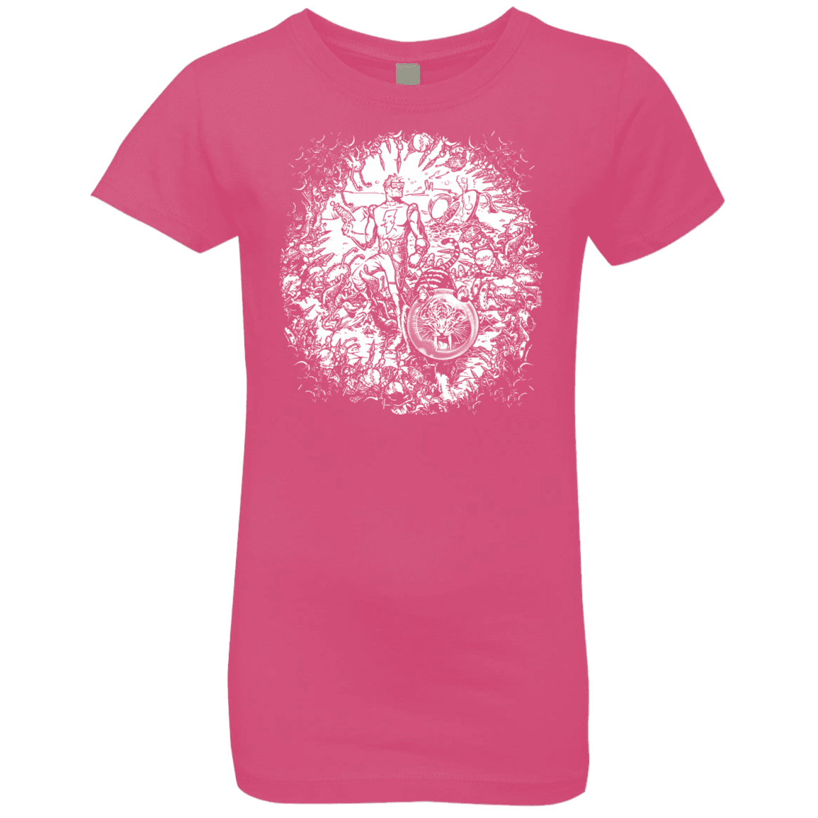 T-Shirts Hot Pink / YXS Spaceman Girls Premium T-Shirt