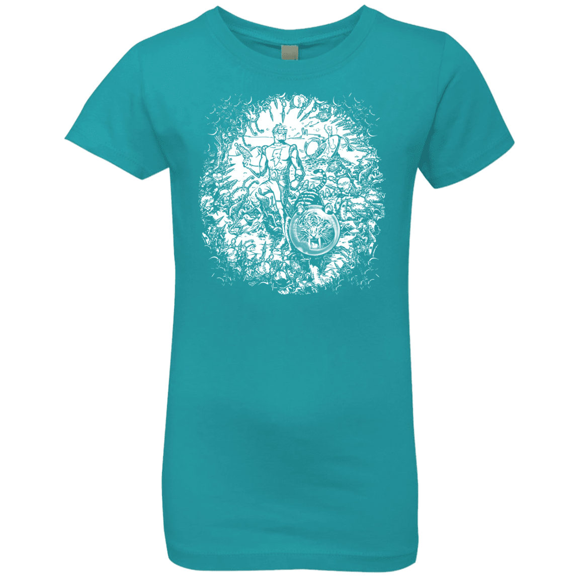 T-Shirts Tahiti Blue / YXS Spaceman Girls Premium T-Shirt