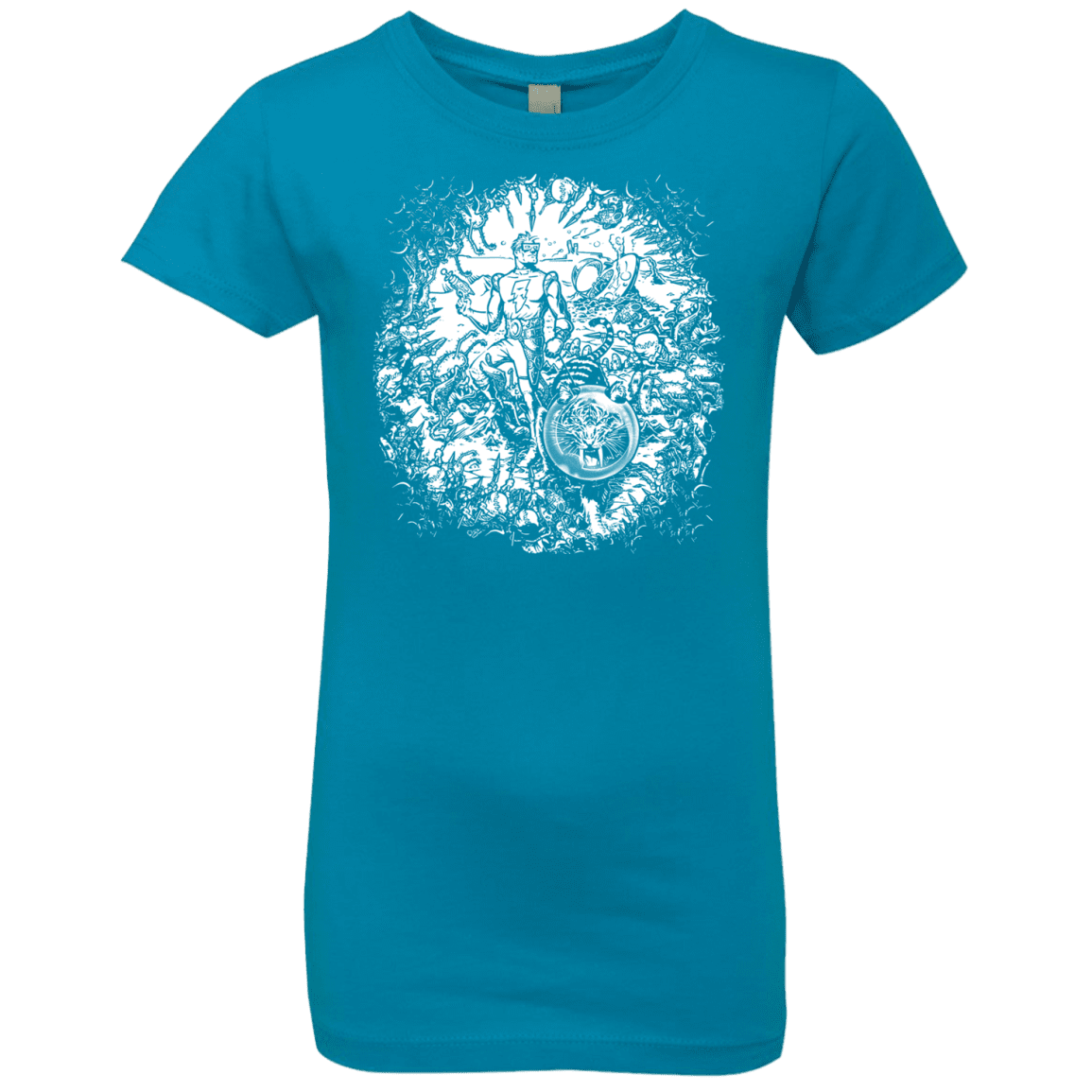 T-Shirts Turquoise / YXS Spaceman Girls Premium T-Shirt