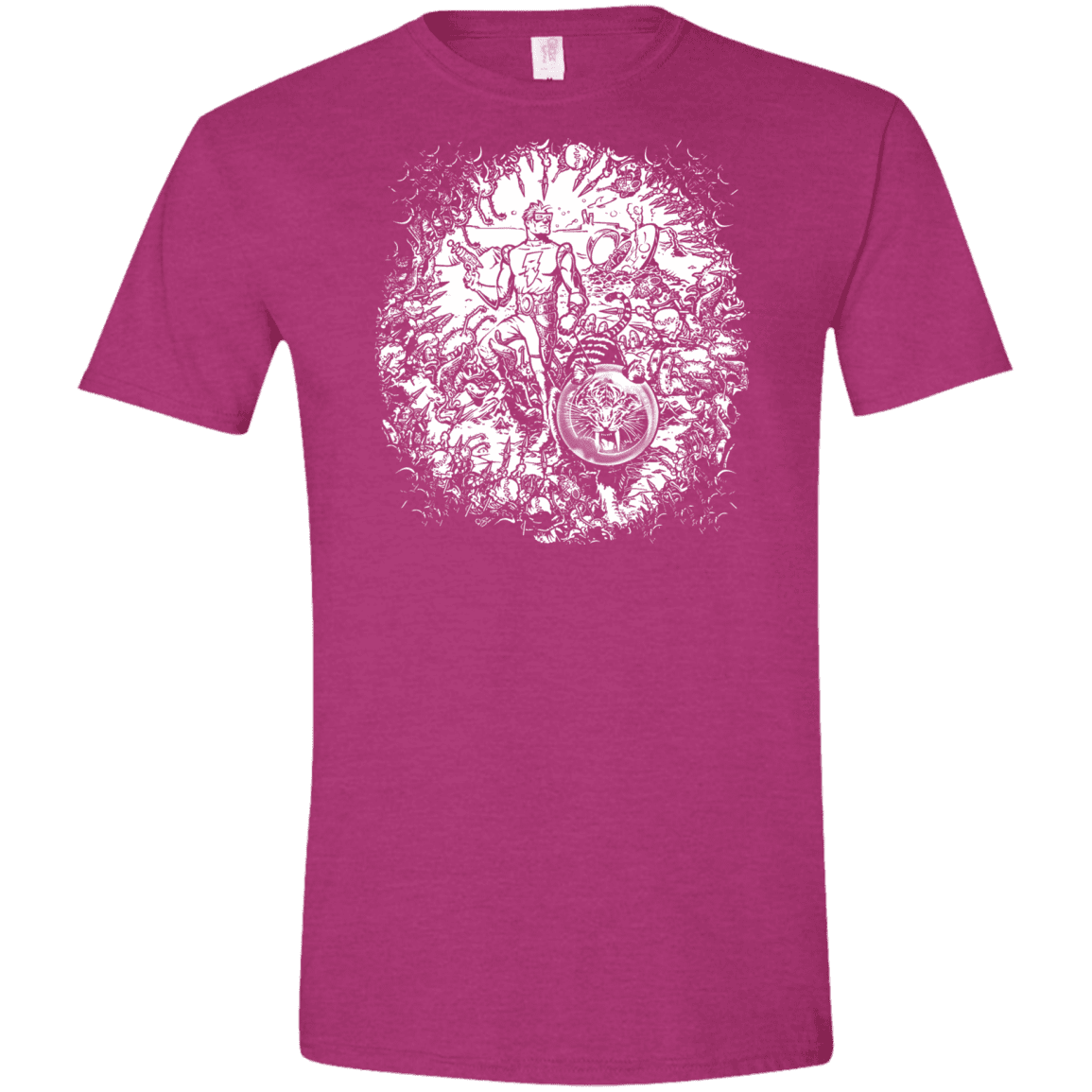 T-Shirts Antique Heliconia / S Spaceman Men's Semi-Fitted Softstyle