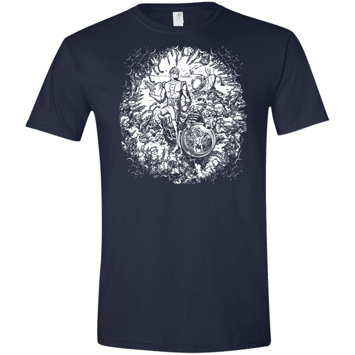 T-Shirts Navy / X-Small Spaceman Men's Semi-Fitted Softstyle