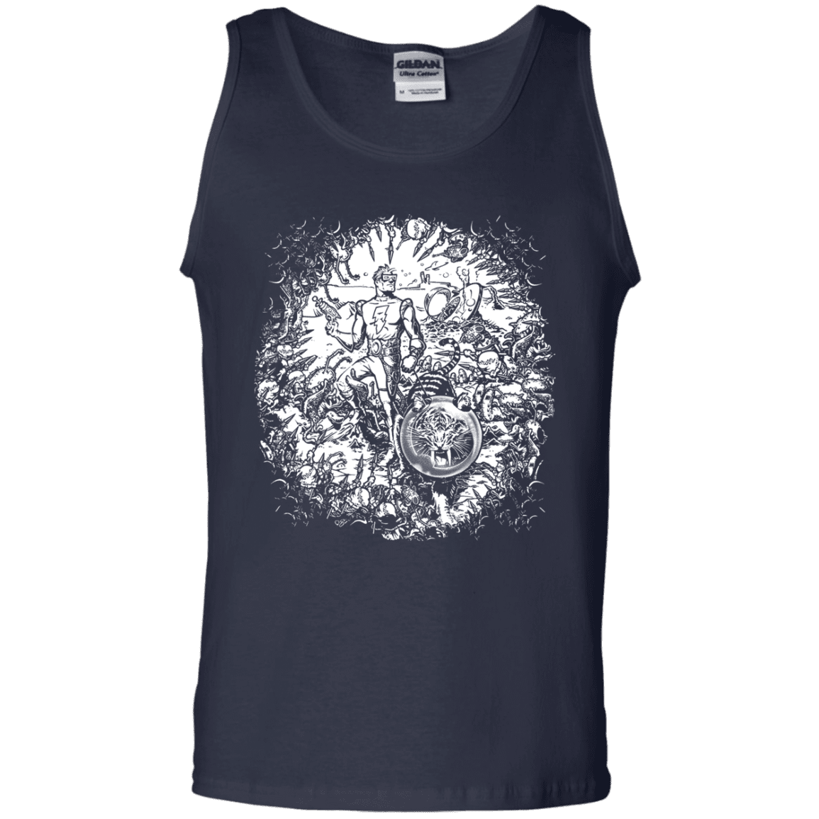 T-Shirts Navy / S Spaceman Men's Tank Top