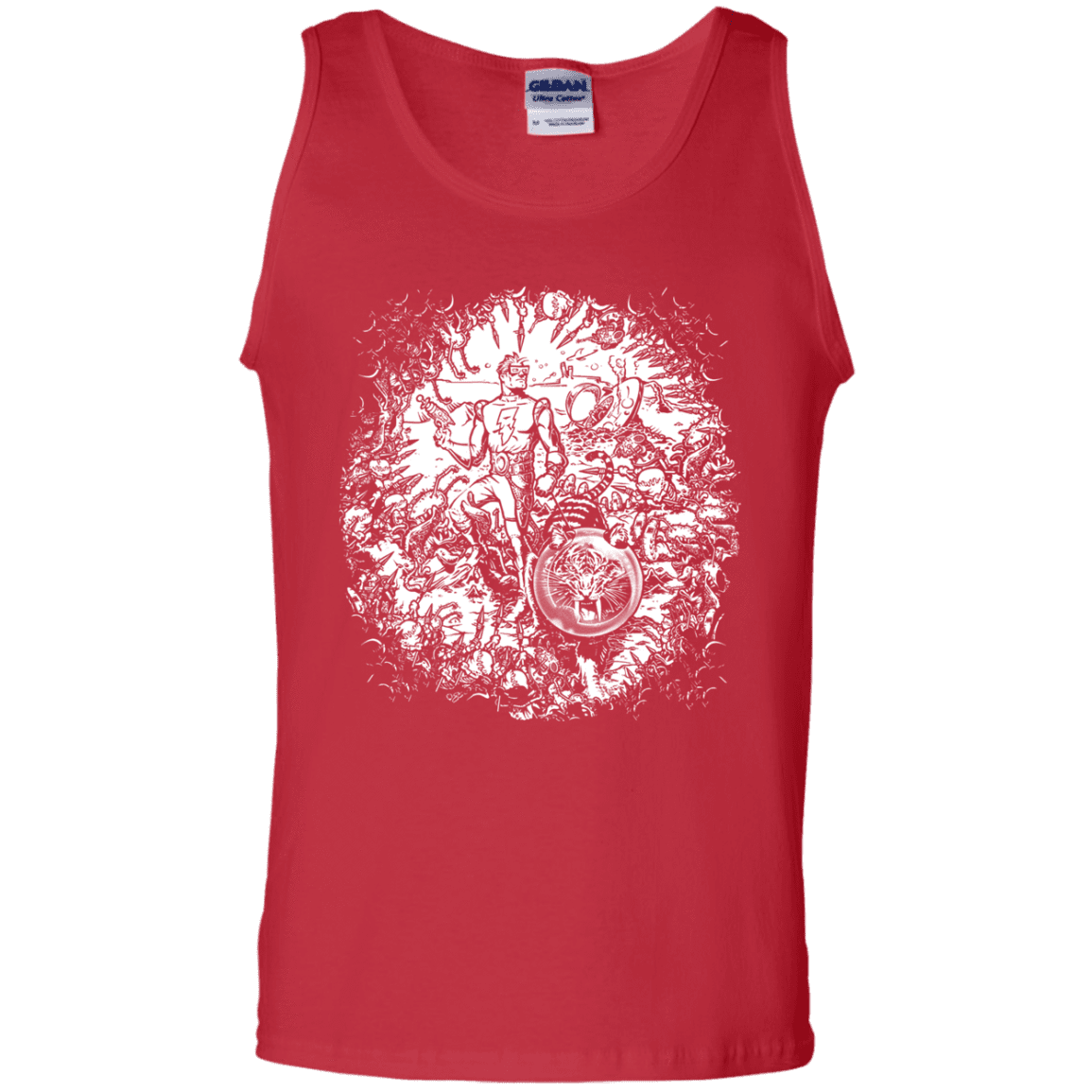 T-Shirts Red / S Spaceman Men's Tank Top