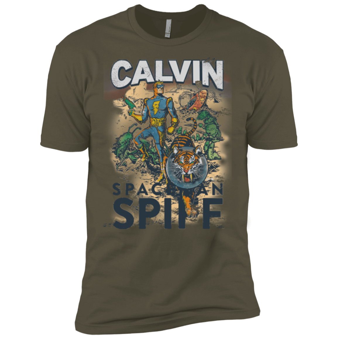 T-Shirts Military Green / X-Small Spaceman Spiff Men's Premium T-Shirt