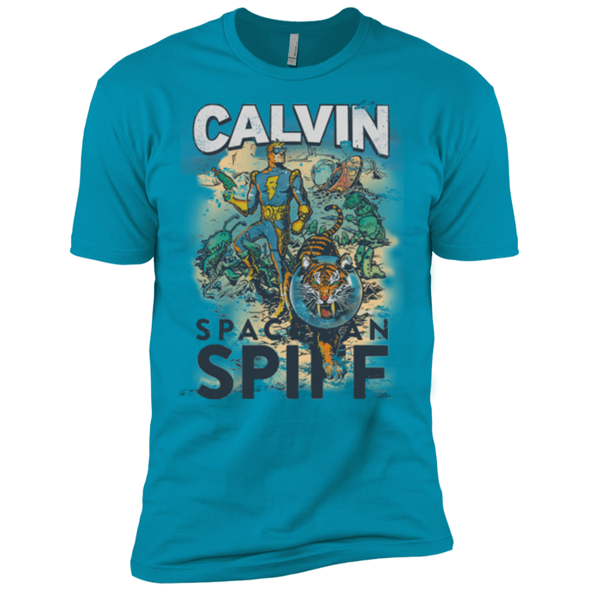 T-Shirts Turquoise / X-Small Spaceman Spiff Men's Premium T-Shirt