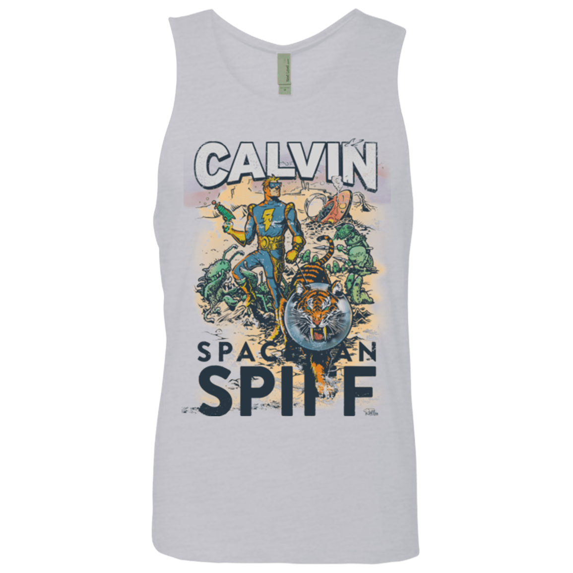 T-Shirts Heather Grey / Small Spaceman Spiff Men's Premium Tank Top