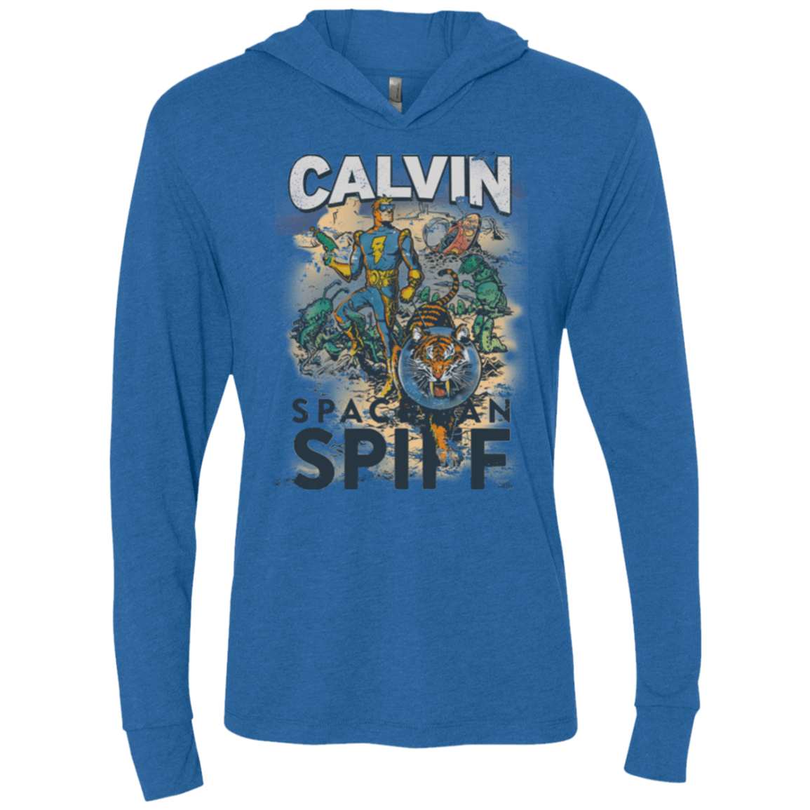 T-Shirts Vintage Royal / X-Small Spaceman Spiff Triblend Long Sleeve Hoodie Tee