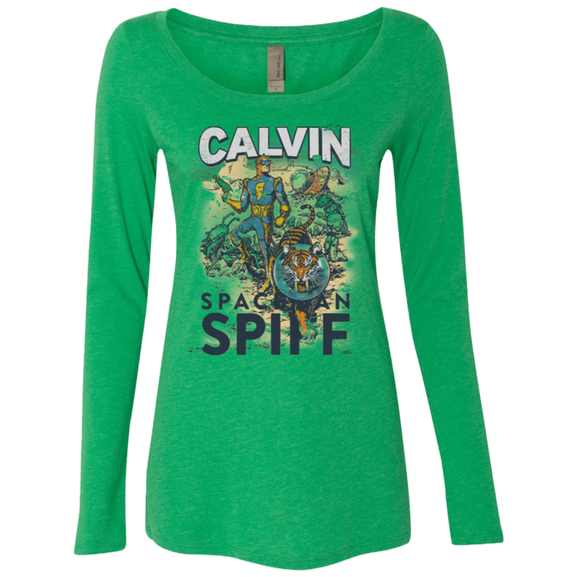 T-Shirts Envy / Small Spaceman Spiff Women's Triblend Long Sleeve Shirt
