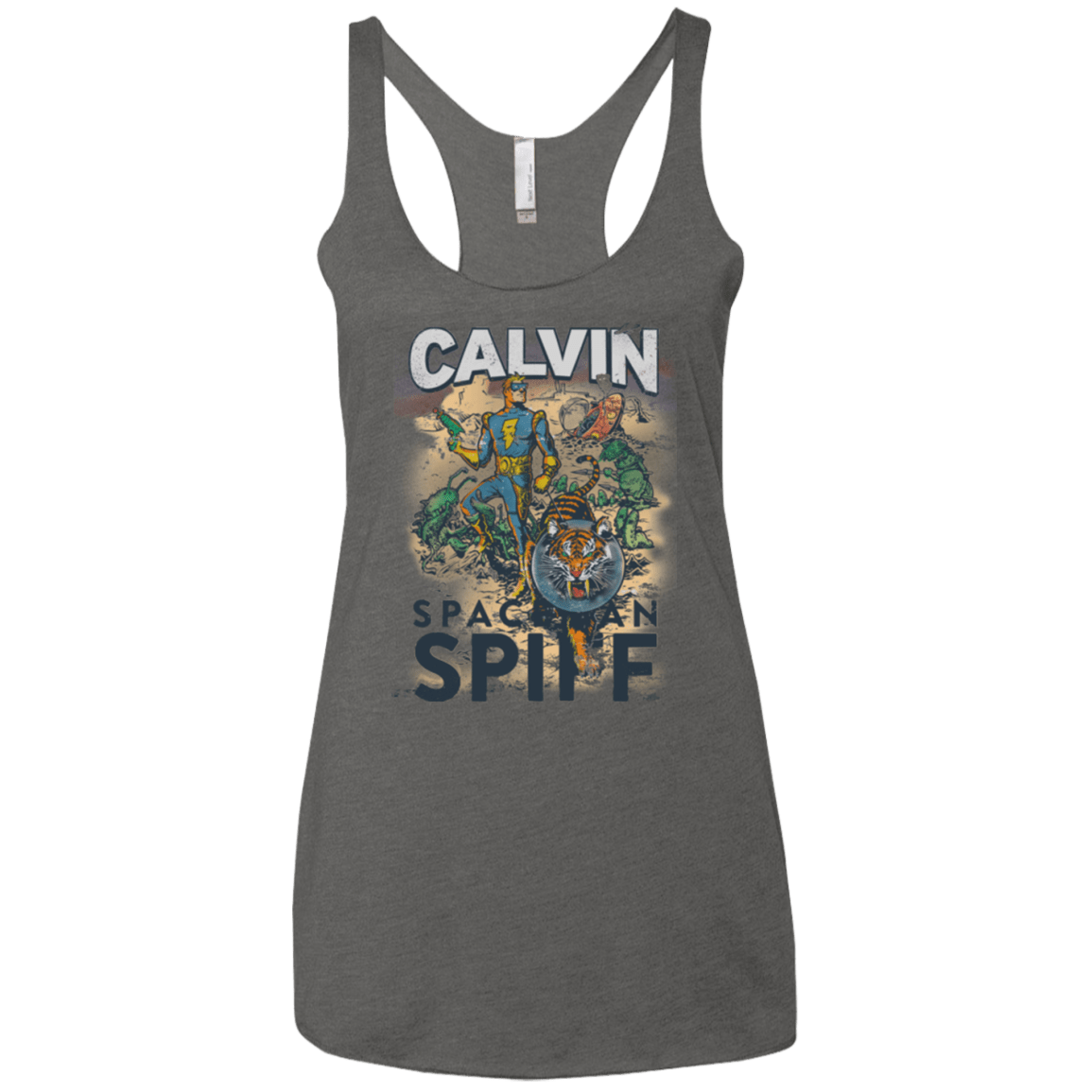 T-Shirts Premium Heather / X-Small Spaceman Spiff Women's Triblend Racerback Tank