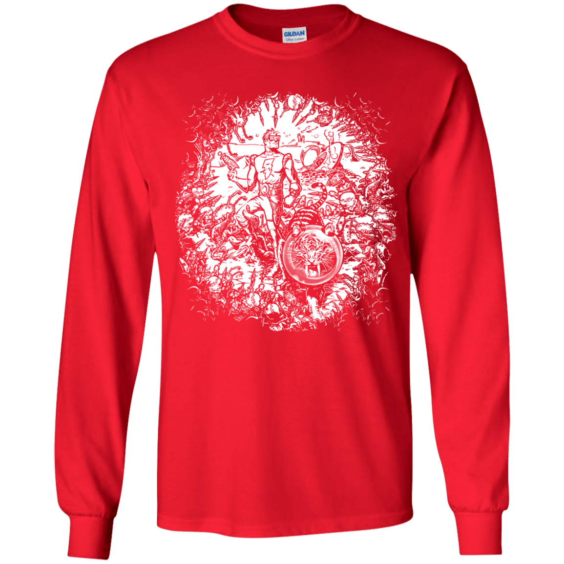 T-Shirts Red / YS Spaceman Youth Long Sleeve T-Shirt