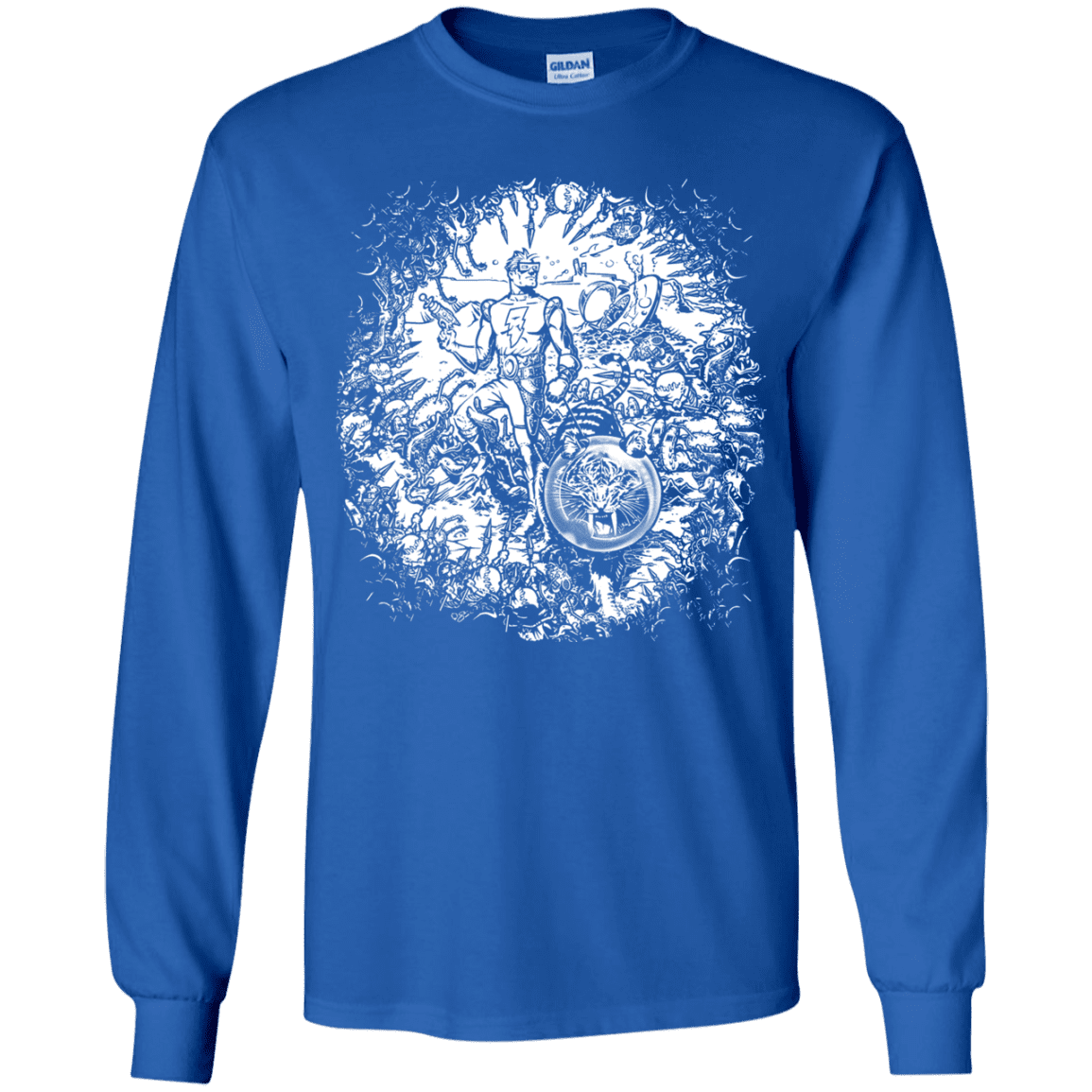 T-Shirts Royal / YS Spaceman Youth Long Sleeve T-Shirt