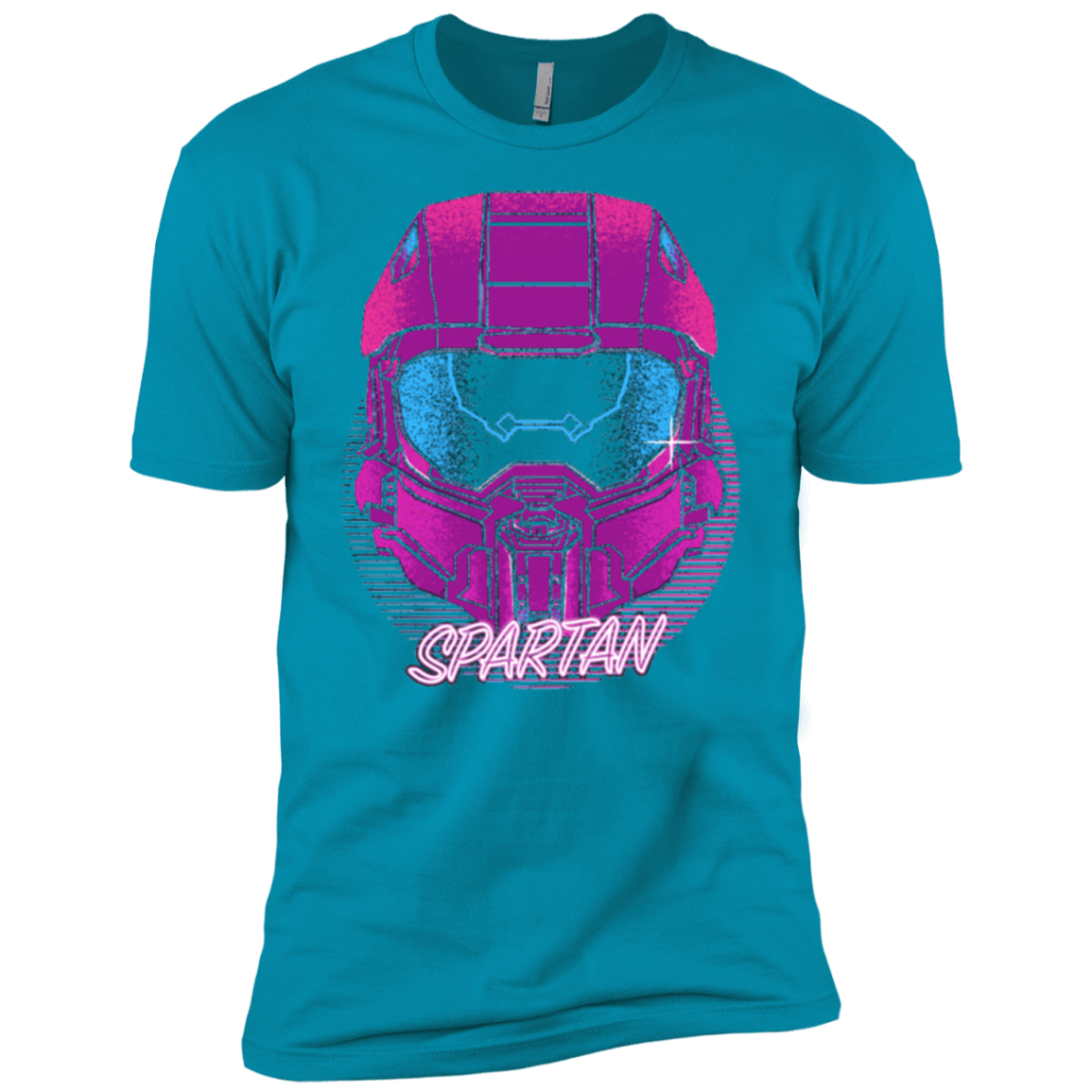 T-Shirts Turquoise / YXS Spartan Helmet 80's Boys Premium T-Shirt