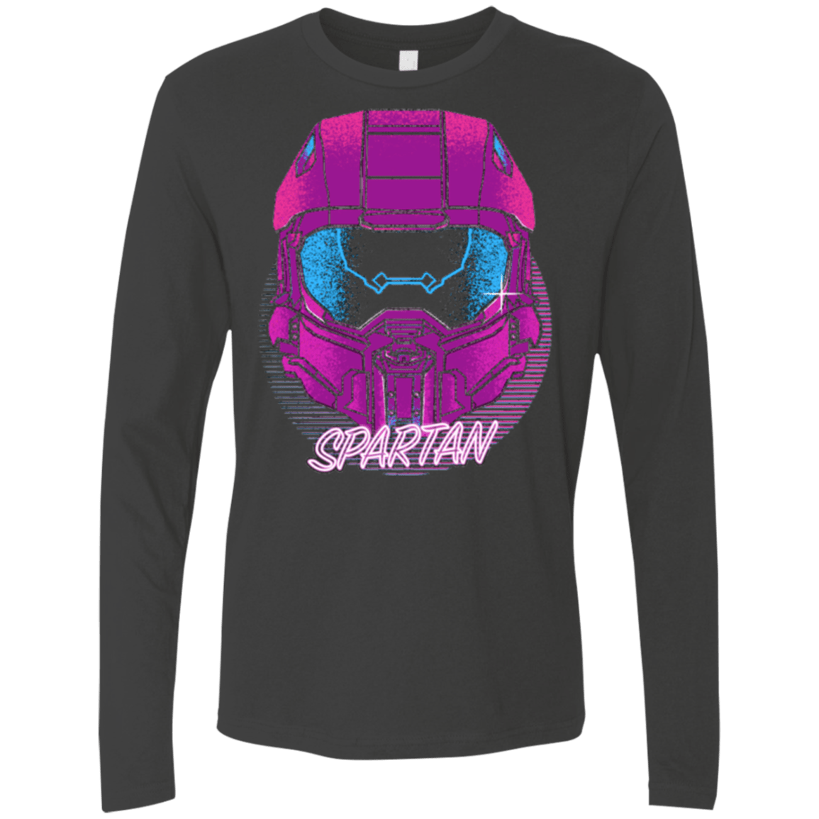 T-Shirts Heavy Metal / Small Spartan Helmet 80's Men's Premium Long Sleeve