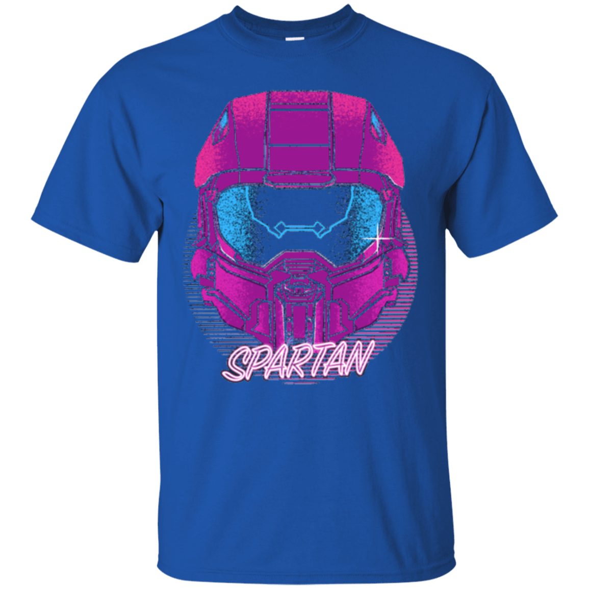 T-Shirts Royal / Small Spartan Helmet 80's T-Shirt