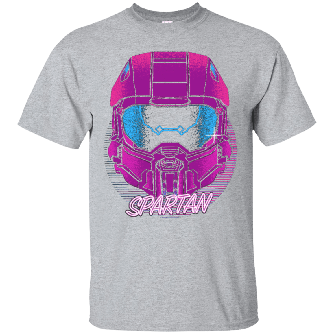 T-Shirts Sport Grey / Small Spartan Helmet 80's T-Shirt