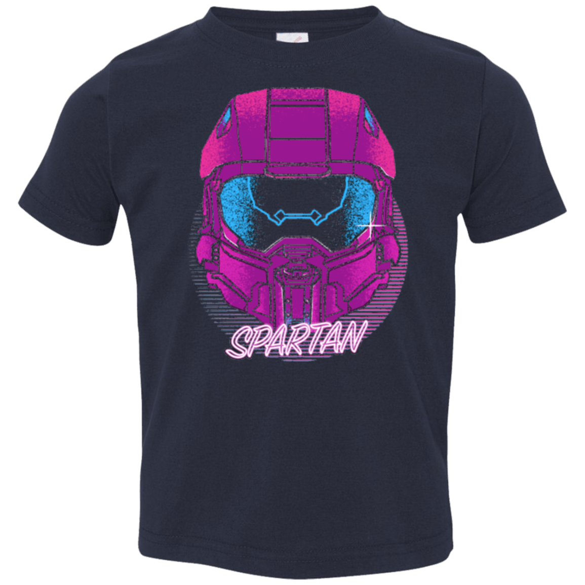 T-Shirts Navy / 2T Spartan Helmet 80's Toddler Premium T-Shirt