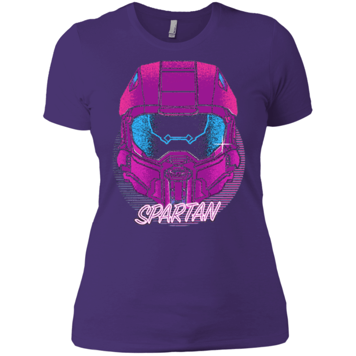 T-Shirts Purple / X-Small Spartan Helmet 80's Women's Premium T-Shirt
