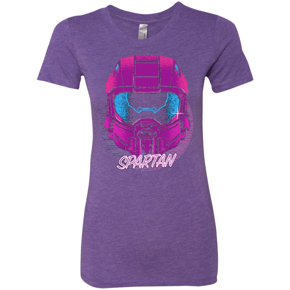 T-Shirts Purple Rush / Small Spartan Helmet 80's Women's Triblend T-Shirt