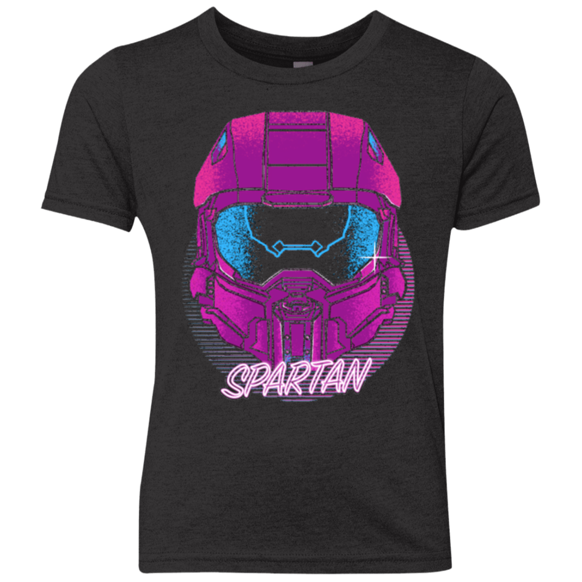 T-Shirts Vintage Black / YXS Spartan Helmet 80's Youth Triblend T-Shirt