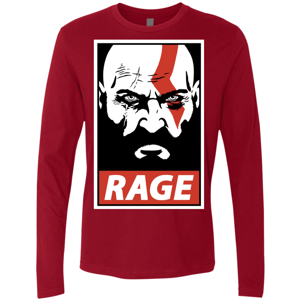 T-Shirts Cardinal / S Spartan Rage Men's Premium Long Sleeve