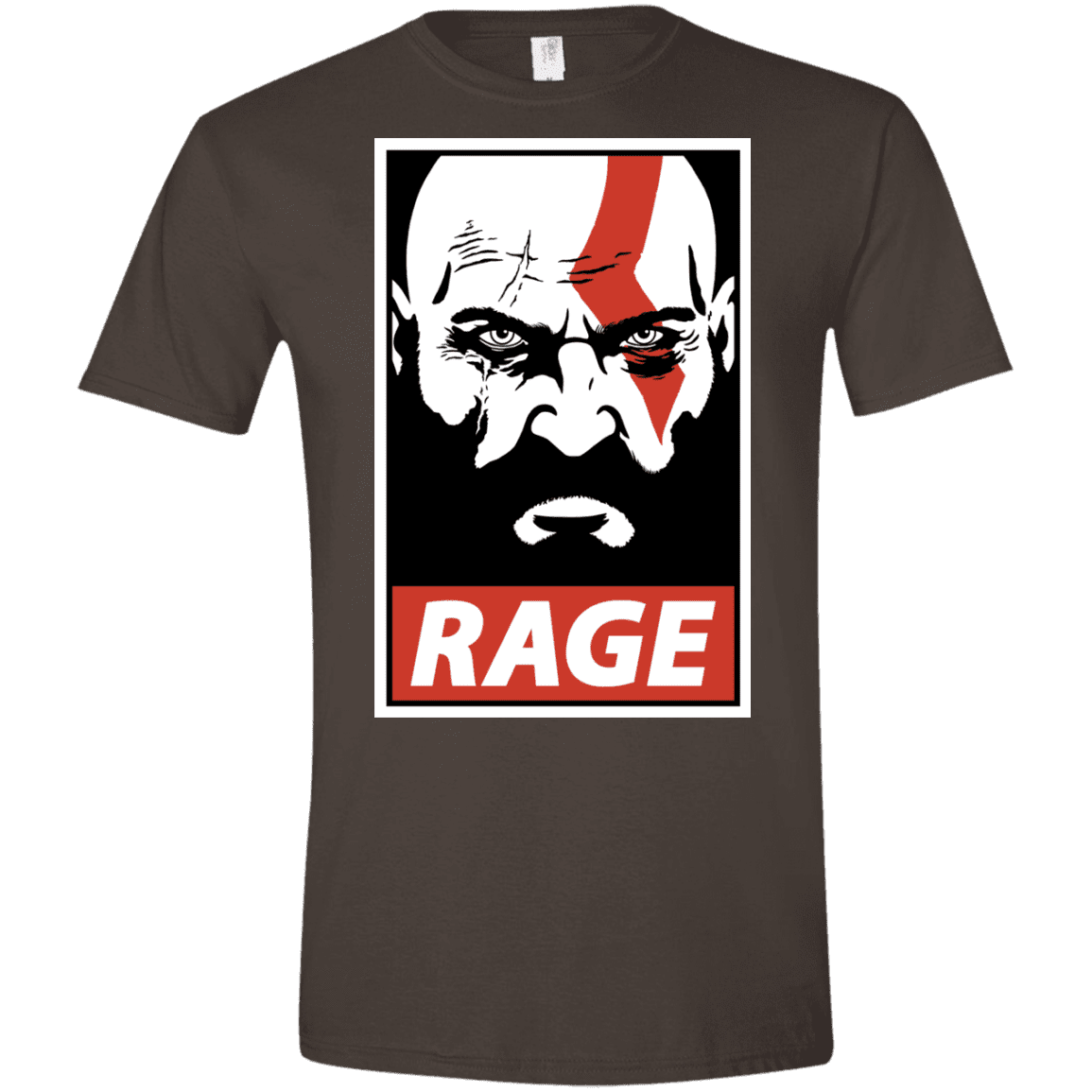 T-Shirts Dark Chocolate / S Spartan Rage Men's Semi-Fitted Softstyle