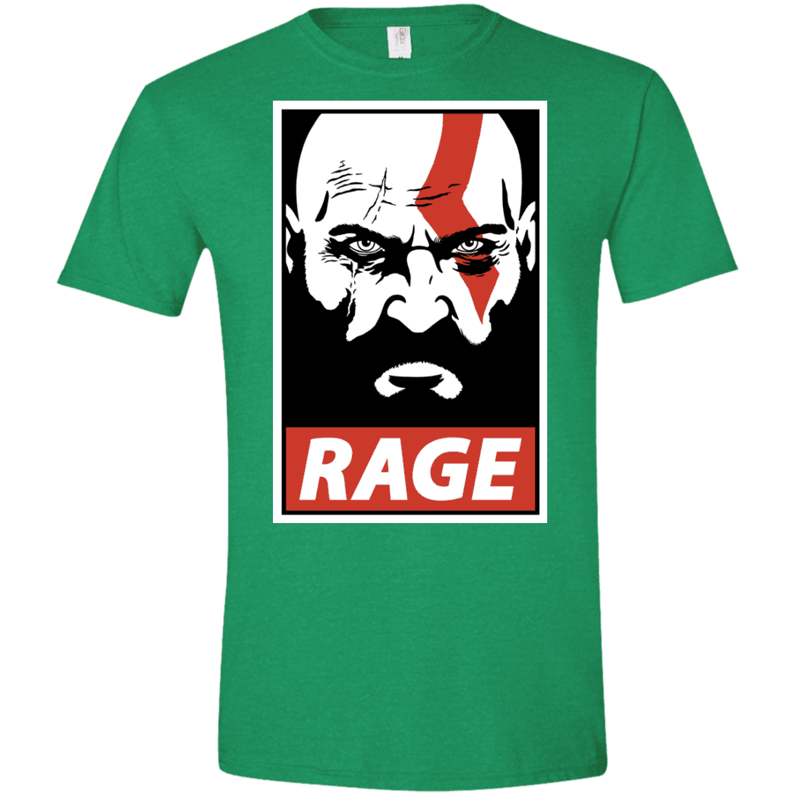 T-Shirts Heather Irish Green / S Spartan Rage Men's Semi-Fitted Softstyle