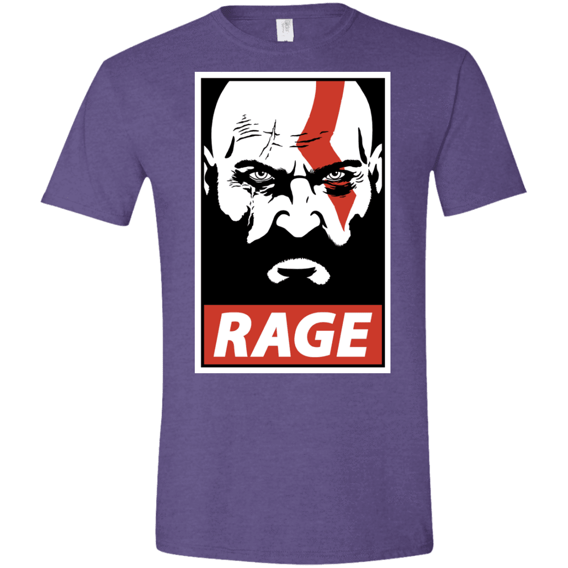 T-Shirts Heather Purple / S Spartan Rage Men's Semi-Fitted Softstyle