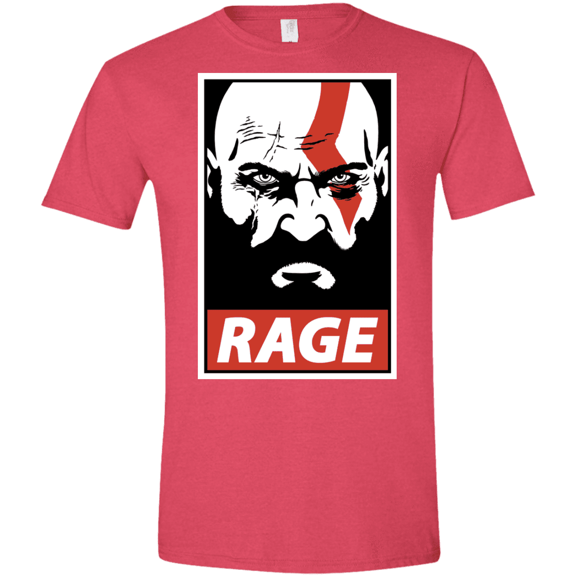 T-Shirts Heather Red / S Spartan Rage Men's Semi-Fitted Softstyle