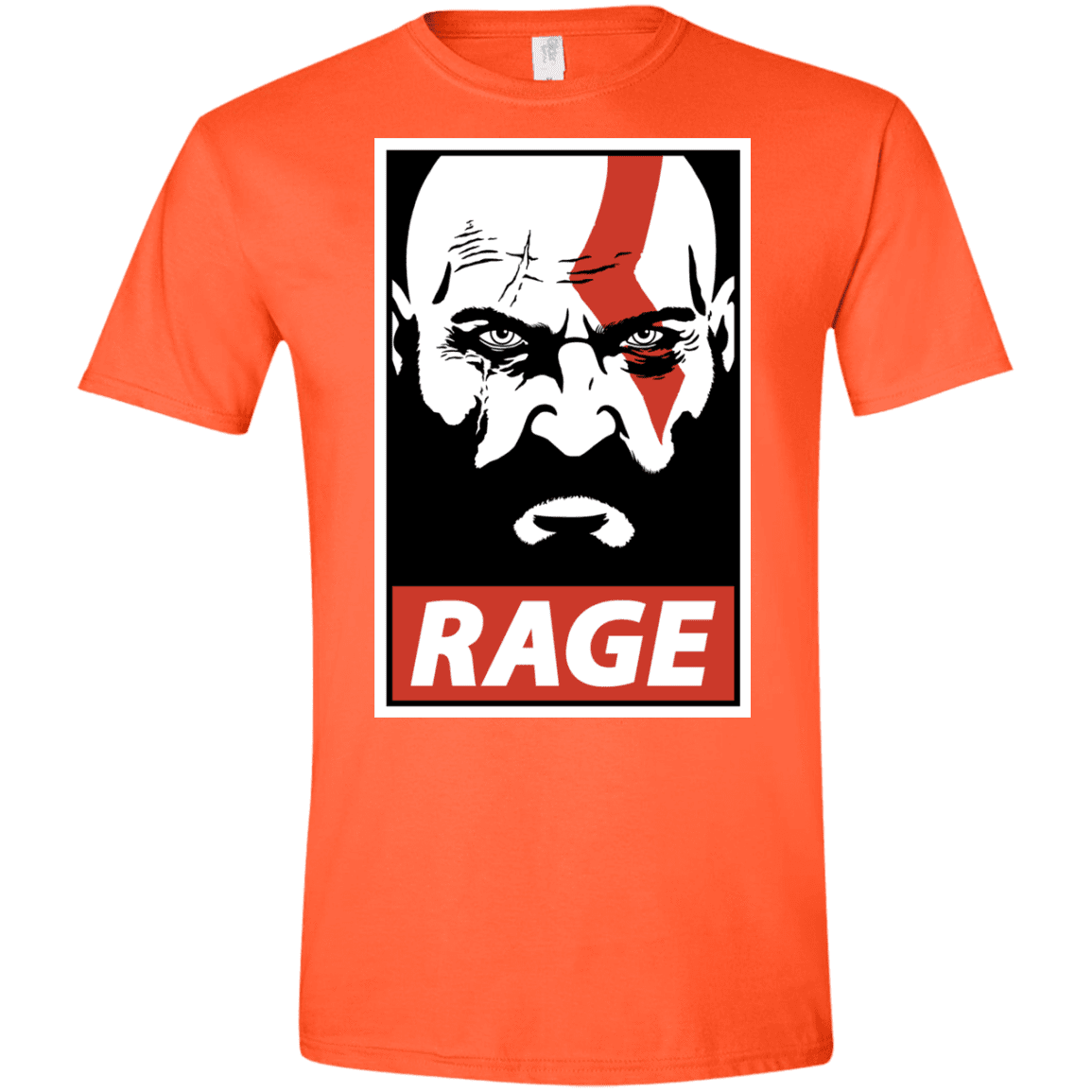 T-Shirts Orange / S Spartan Rage Men's Semi-Fitted Softstyle