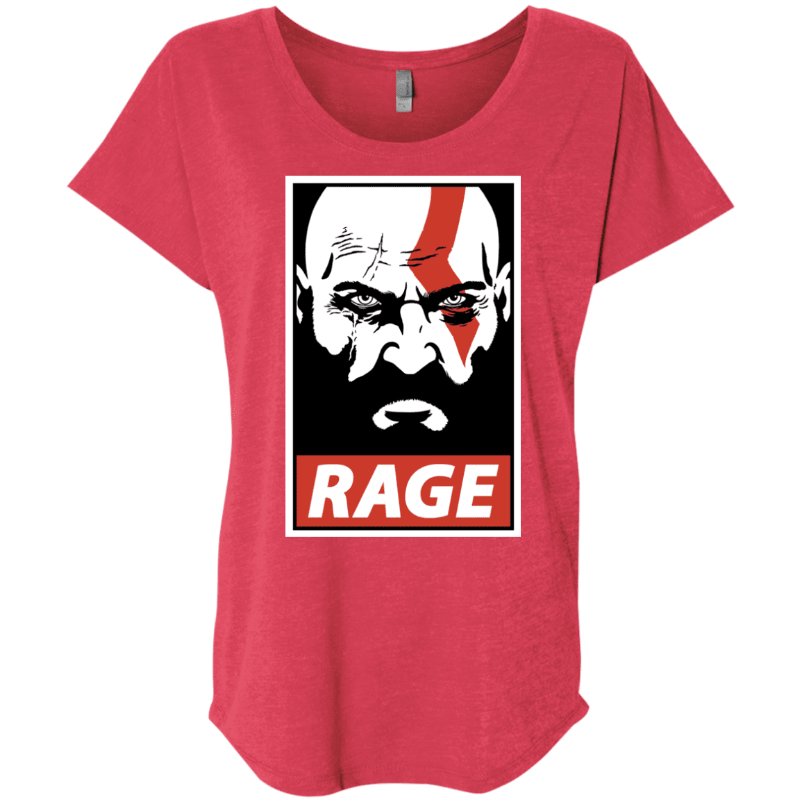 T-Shirts Vintage Red / X-Small Spartan Rage Triblend Dolman Sleeve
