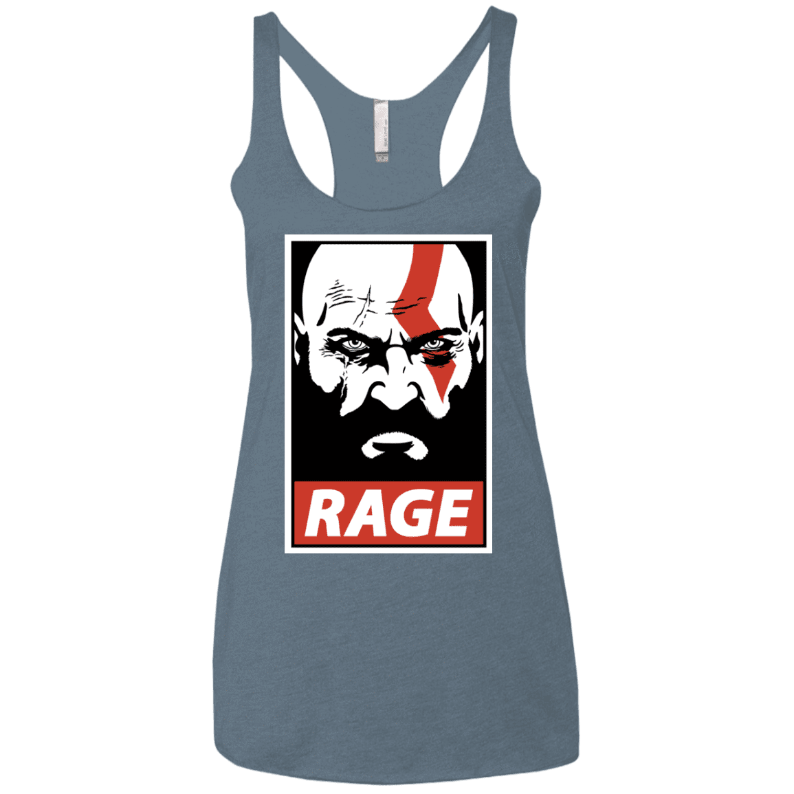 T-Shirts Indigo / X-Small Spartan Rage Women's Triblend Racerback Tank