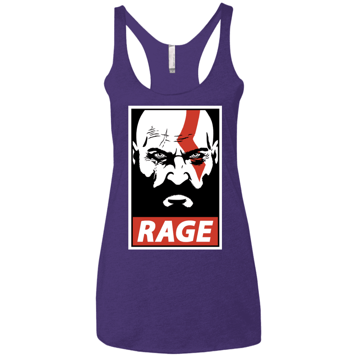 T-Shirts Purple Rush / X-Small Spartan Rage Women's Triblend Racerback Tank